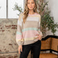 SEW IN LOVE Full Size Color Block Round Neck Sweater