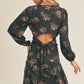 LUSH CLOTHING Side Slit Floral Print Skirt