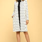 RENEE C. Knit Jacquard Open Coat