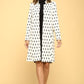 RENEE C. Knit Jacquard Open Coat