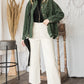 JADE by JANE Ribbed Autunm Velvet Jacket