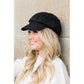 AILI'S CORNER Suede Newsboy Cap