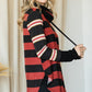 Jade by Jane Women's Plus-size Horizontal Strip Hoodie