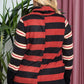 Jade by Jane Women's Plus-size Horizontal Strip Hoodie