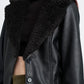 EMORY PARK Belted Faux Shearing Trimmed Jacket