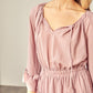 MUSTARD SEED Woven Peasant Dress with an Elasticized Waist