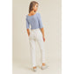 LUSH CLOTHING Square Neck Rib Knit Top