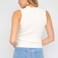 GILLI Ruffle Detail Sleeveless Sweater Top