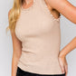 GILLI Ruffle Detail Sleeveless Sweater Top