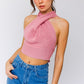 LE LIS Chic Dusty Multi-Tie/Convertible Backless Sweater Tank