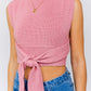 LE LIS Chic Dusty Multi-Tie/Convertible Backless Sweater Tank