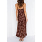 ONE & ONLY COLLECTIVE Printed Satin Tank High Split Dress