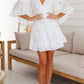 ONE & ONLY COLLECTIVE White Chiffon Ruffle Mini Dress