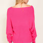 LUMIERE Cross Over Front Sweater