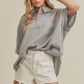 AEMI & Co. Casual Striped Dolman Sleeves Top - Rachel Top