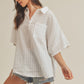 AEMI & Co. Casual Striped Dolman Sleeves Top - Rachel Top