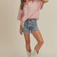 AEMI & Co. Casual Striped Dolman Sleeves Top - Rachel Top