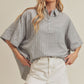 AEMI & Co. Casual Striped Dolman Sleeves Top - Rachel Top