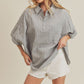AEMI & Co. Casual Striped Dolman Sleeves Top - Rachel Top