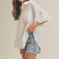AEMI & Co. Casual Striped Dolman Sleeves Top - Rachel Top