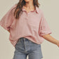 AEMI & Co. Casual Striped Dolman Sleeves Top - Rachel Top
