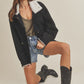 AEMI & Co. Denim Juliette Jacket with Fleece Collar