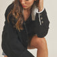 AEMI & Co. Denim Juliette Jacket with Fleece Collar
