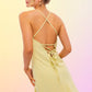 LE LIS Cowl Neck Back Tie-Up Mini Dress