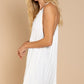 POL Mini Sleeveless Deep V-neck Dress with Lace on Front