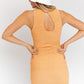 LE LIS Textured Laser Dress