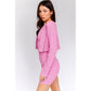 LES LIS Textured Buttoned Down Cardigan
