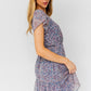 GILLI Puff Sleeve Faux Wrap Mini Dress With Ruffle