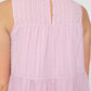 GILLI Elegant Off-white Sleeveless Tiered Mini Dress