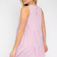 GILLI Elegant Off-white Sleeveless Tiered Mini Dress