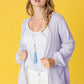 EG FASHION Solid Waffle Knit Cardigan
