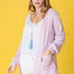 EG FASHION Solid Waffle Knit Cardigan