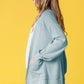 EG FASHION Solid Waffle Knit Cardigan