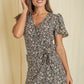 EG FASHION Ditsy Floral Wrap Dress