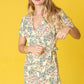 EG FASHION Ditsy Floral Wrap Dress