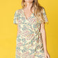 EG FASHION Ditsy Floral Wrap Dress