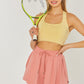 LOVE TREE Activewear Two In One Drawstring Shorts