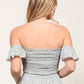 TIMING Off the Shoulder Floral Summer Strapless Top & Skirt Set