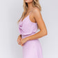 LE LIS Mini Lavendar Tank Romantic Cocktail Dress
