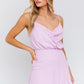 LE LIS Mini Lavendar Tank Romantic Cocktail Dress