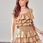 DO + BE COLLECTION Smocked Waist Ruffle Romper