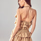 DO + BE COLLECTION Smocked Waist Ruffle Romper