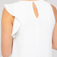 GILLI One shoulder Ruffle Sleeve Dress