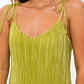 LE LIS Textured Tie Strap Mini Cocktail Dress