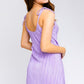 LE LIS Textured Tie Strap Mini Cocktail Dress