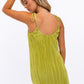 LE LIS Textured Tie Strap Mini Cocktail Dress